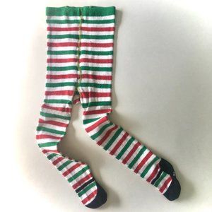 DEAL! - Toddler Candy Cane Shoe-Look Tights - Mary Jane Style